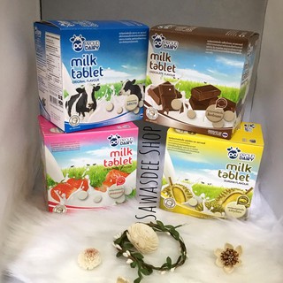 Kẹo bò sữa bò Milk Tablet hàng nhập khẩu từ Thái Lan hộp 10 gói x 25g