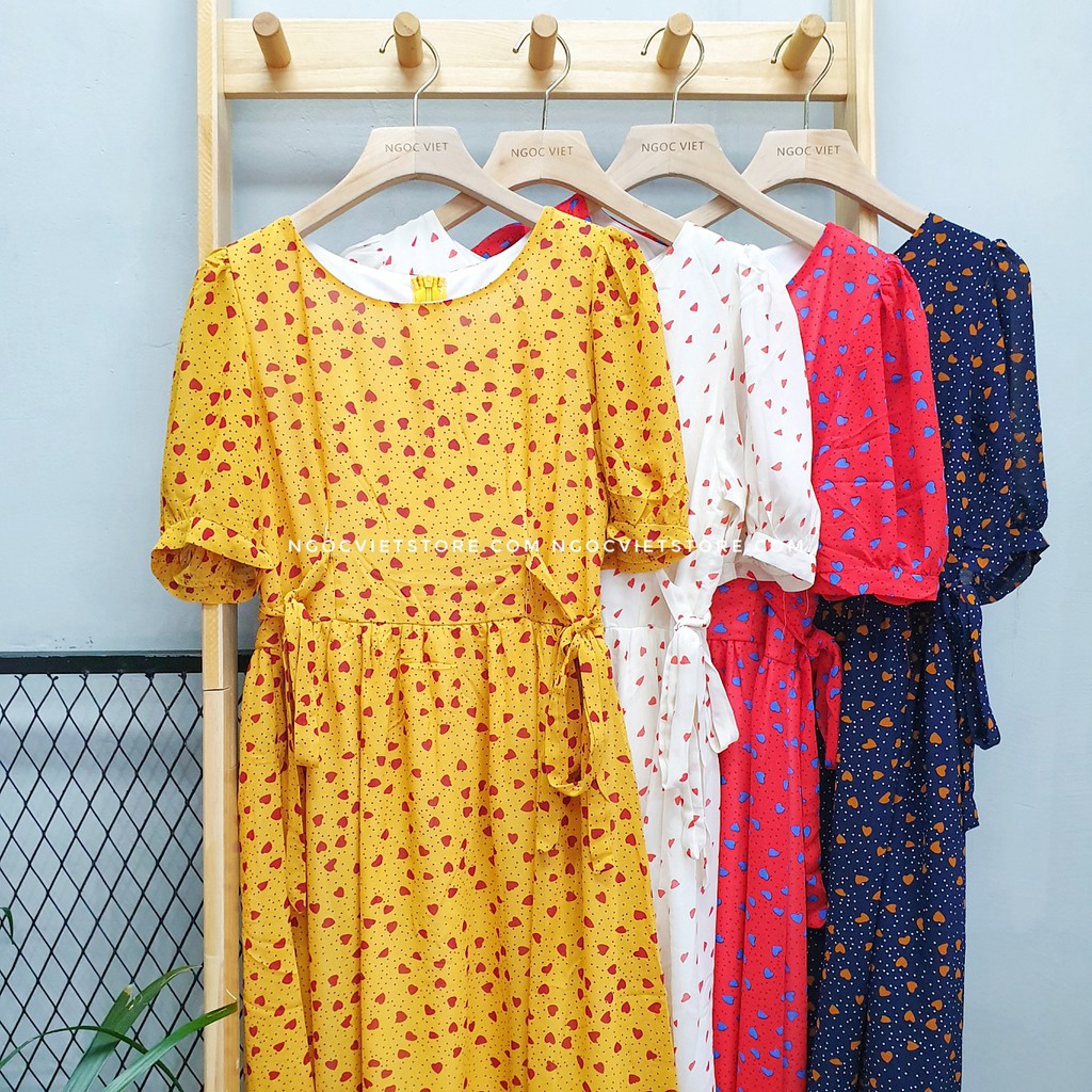 Đầm Babydoll Cột Nơ Hông SP028391 - SP028394 (hình thật) | BigBuy360 - bigbuy360.vn