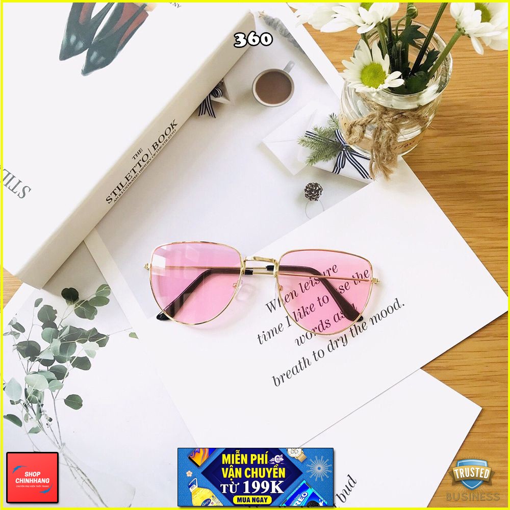[GIÁ SỈ] KÍNH MÁT NỮ GỌNG MẢNH TRÒNG NHIỀU MÀU SÀNH ĐIỆU SH360