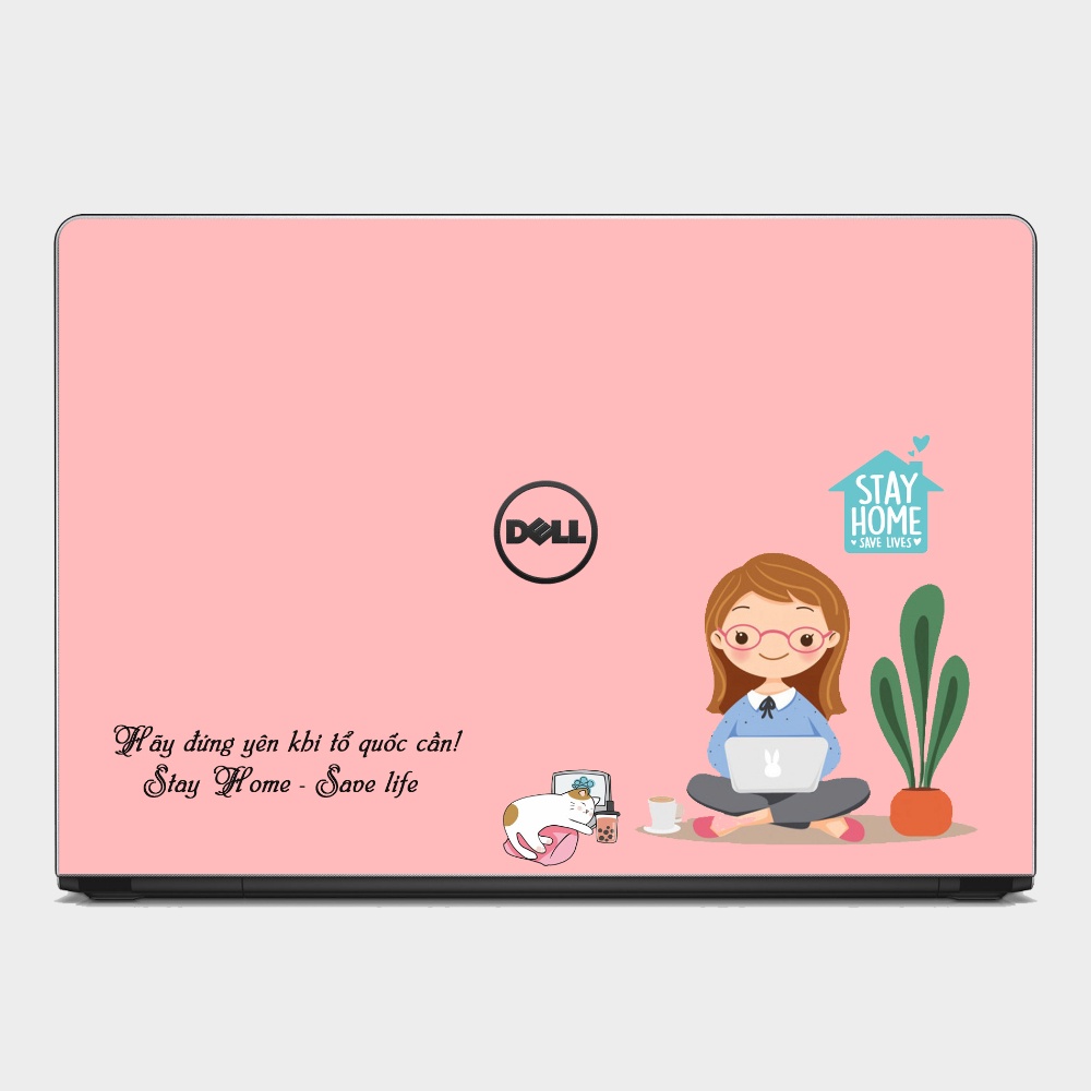 Skin Laptop Dễ Thương In Theo Yêu Cầu Dùng Được Cho Tất Cả Các Dòng Laptop - Miếng dán cắt sẵn theo model máy decal 3M