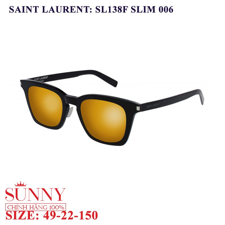 Kính mát Saint Laurent SL138FSLIM chính hãng, sp bảo hành trên toàn quốc