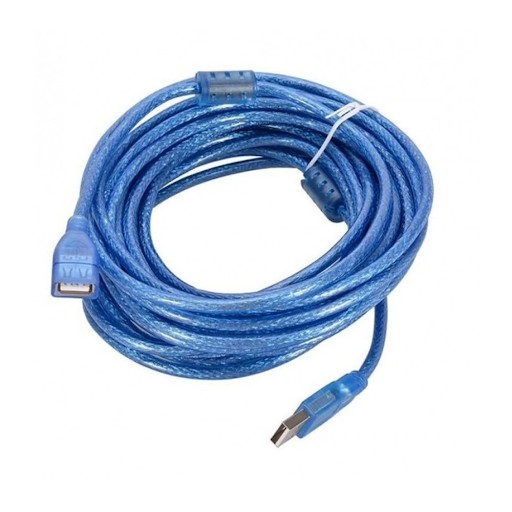 Dây USB 2.0 nối dài 5m màu xanh chống nhiễu loại tốt (xịn) - dây dài 5m