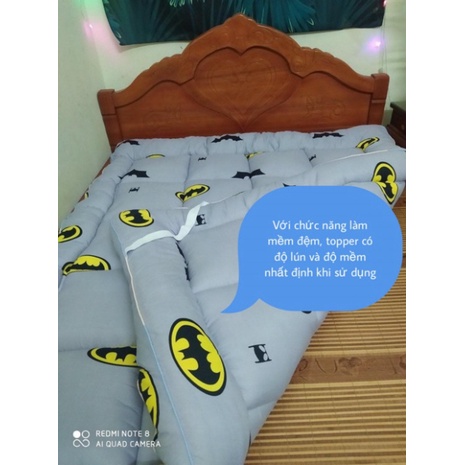 Nệm Topper Tấm làm mềm đệm cotton Hàn Quốc ,Đệm Topper dày 6-8cm tiện nghi cao cấp gấp gọn gàng mẫu mới 2022