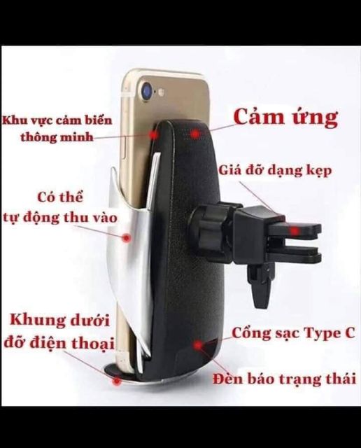 Sạc ko dây kiêm giá đỡ siêu thông minh