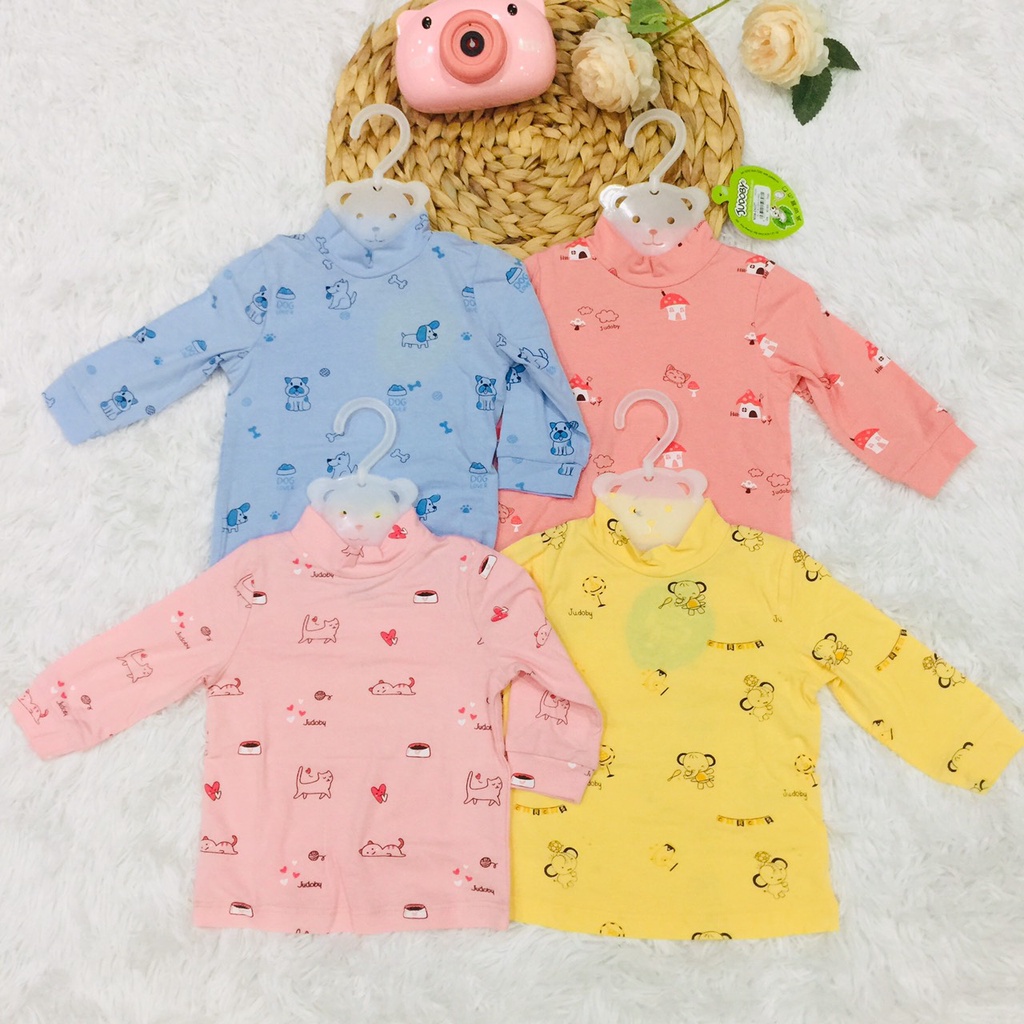 Áo thun dài tay thu đông cho bé trai bé gái  Judoby Dokma sale size 3-24M JA127
