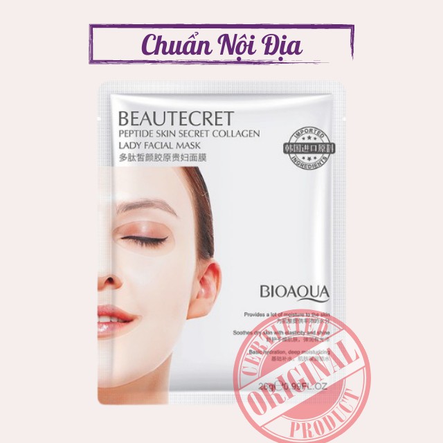 [NỘI ĐỊA] COMBO 10 Mặt Nạ Thạch Collagen Bioaqua Trong Suốt , Duy Trì Sự Đàn Hồi Cho Da