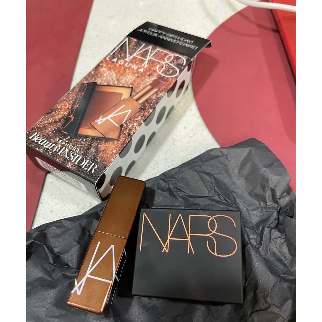 [Hàng mới về] SET Trang Điểm NARS Laguna Limited Gồm Son Dưỡng Và Phấn Tạo Khối mini