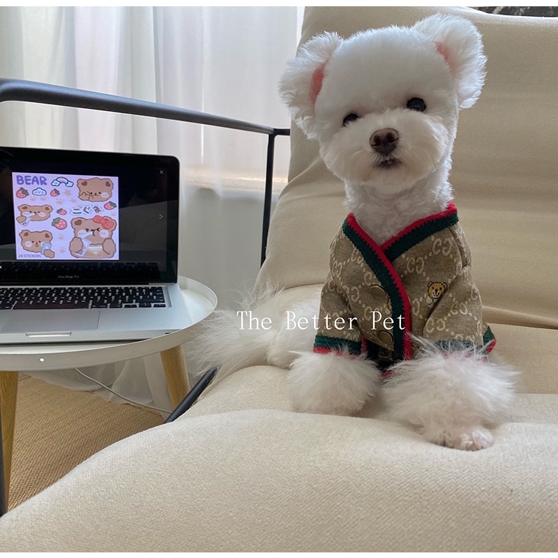 ÁO LEN DỆT GUCCl cho chó mèo