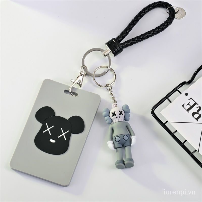 KAWS Bao Da Đựng Thẻ Họa Tiết Hoạt Hình Dễ Thương