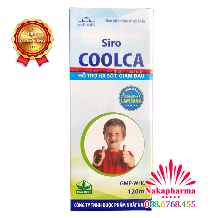 Siro Coolca Nhất Nhất - Hỗ trợ hạ sốt, thanh nhiệt, giảm đau đầu nhức mỏi