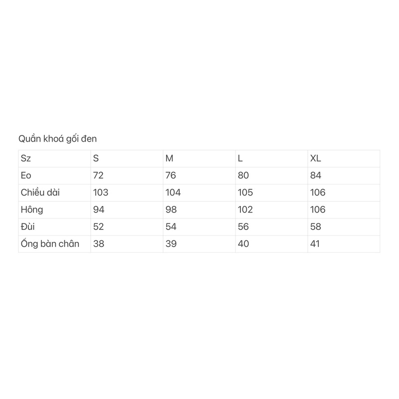 Quần Bò đen khoá gối