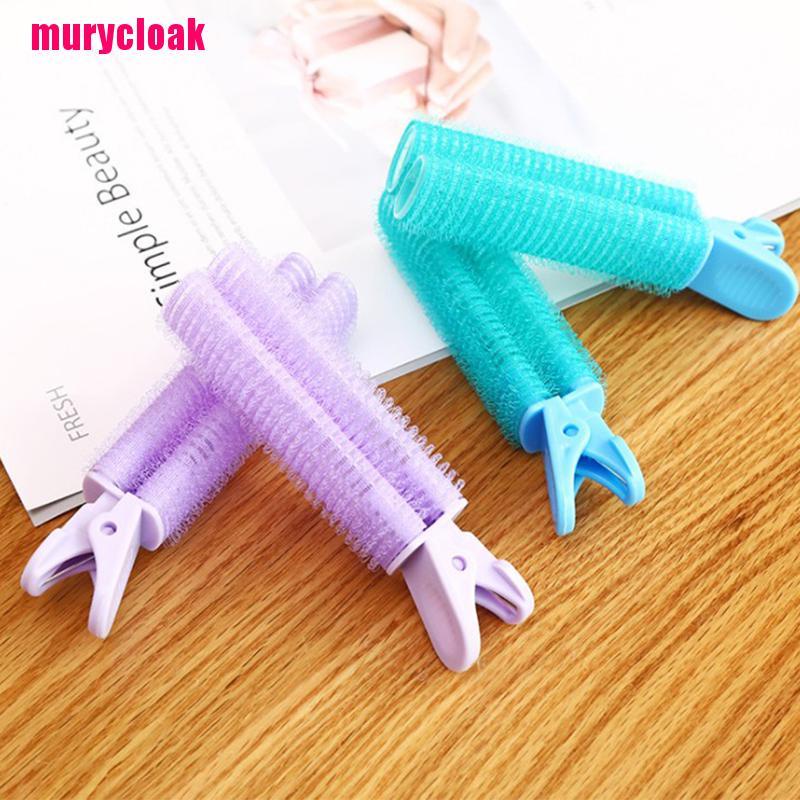 【mur】Hair Root Fluffy Clip Lazy Perm Air Bangs Volume Styling Hairpin Curling Tube