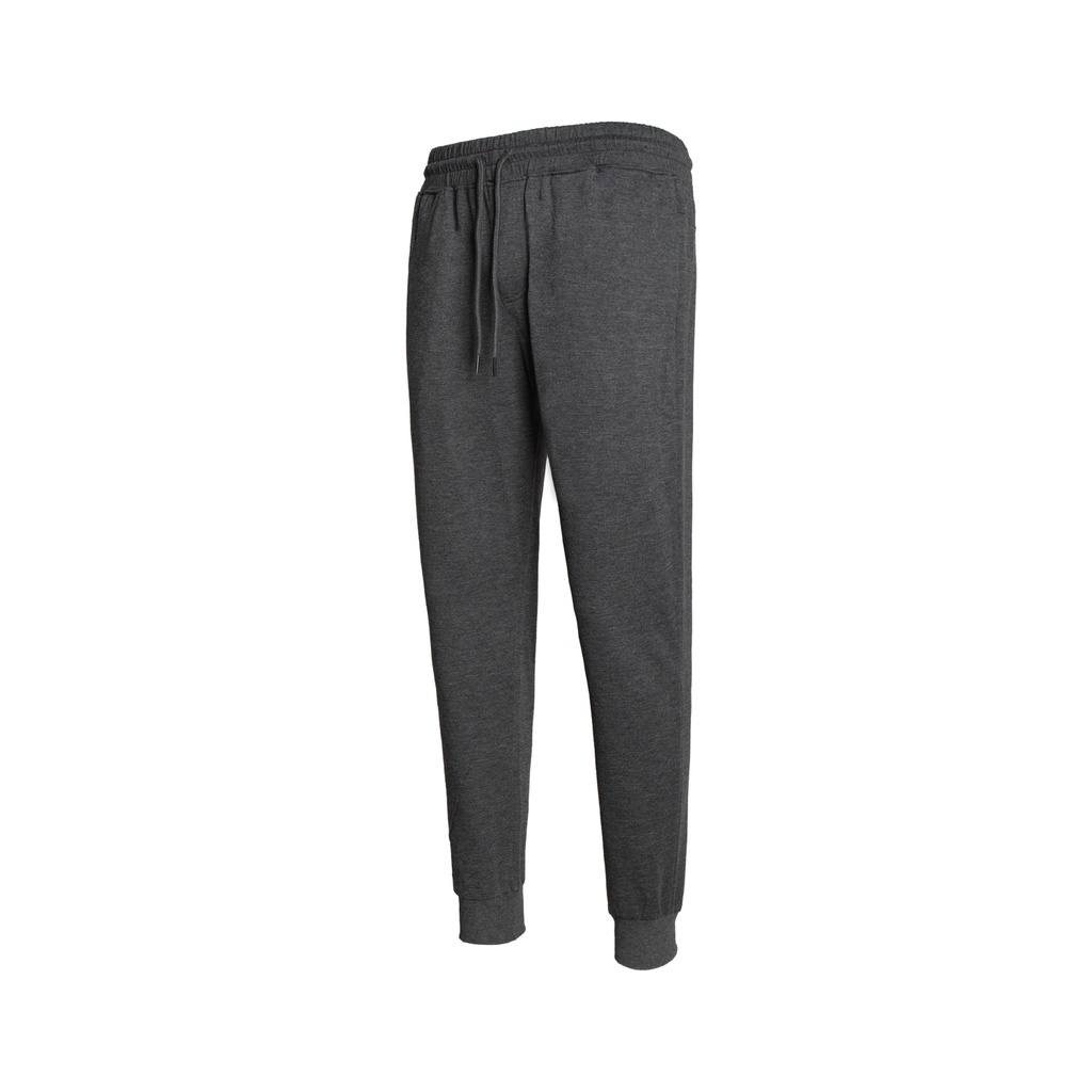 Quần Thun Jogger Kiểu Đơn Giản Chất Liêu Cotton Lứng Thun, ống Bo Form Skinny Màu Đen