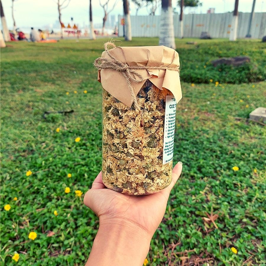 BẠCH CÚC-  trà hoa thảo mộc Đà Nẵng - Ato trà - TRÀ HOA CÚC TRẮNG GIÚP NGỦ NGON - AN THẦN