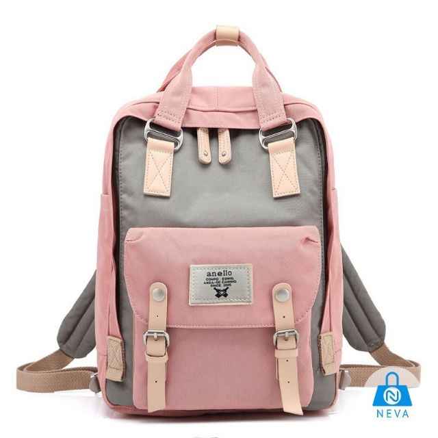 Balo nam nữ thể thao năng động loại vuông 2 quai canvas thời trang  - balo theloan TL0063