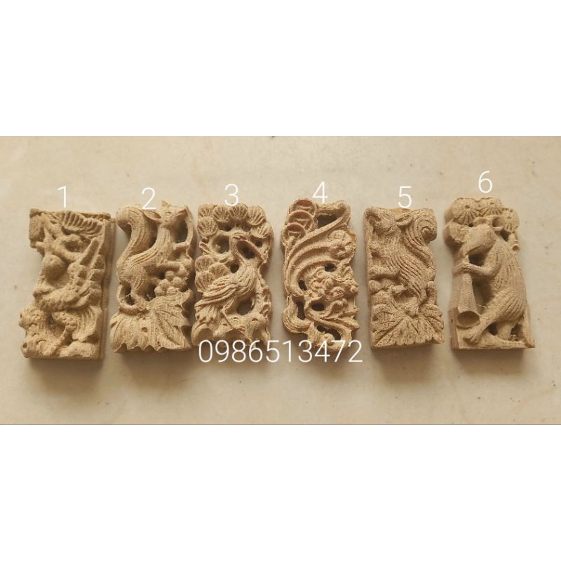 Xiên hoa quả linh vật đục cnc siêu nét cho chim chào mào