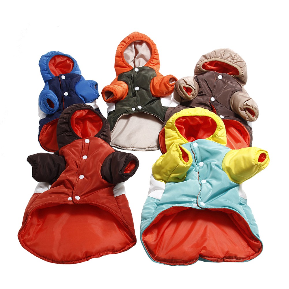 Áo khoác thú cưng ấm áp mùa đông nhiều màu sắc