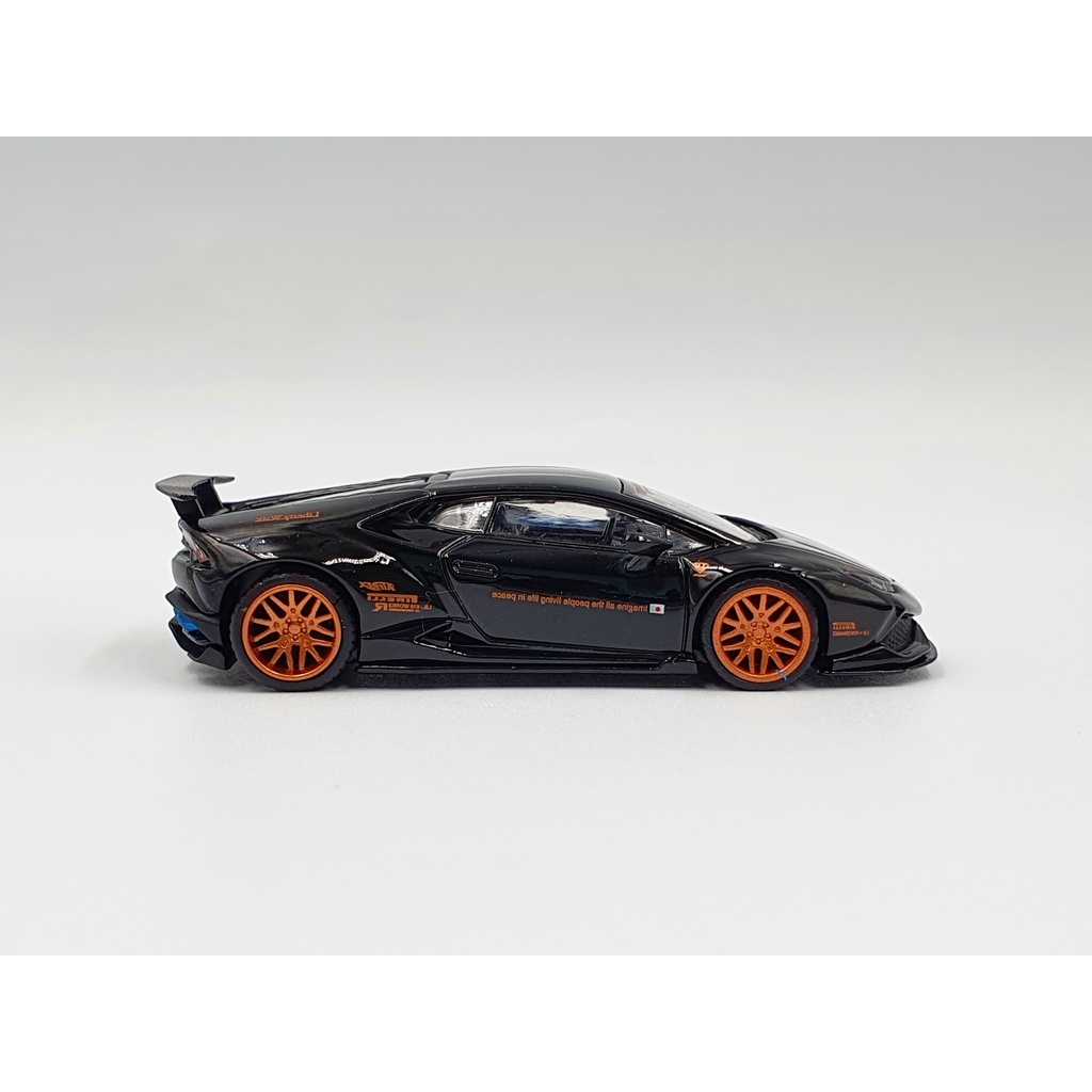 Xe Mô Hình LB*WORKS Lamborghini Huracan ver.1 - Black LHD 1:64 MiniGT (Đen)