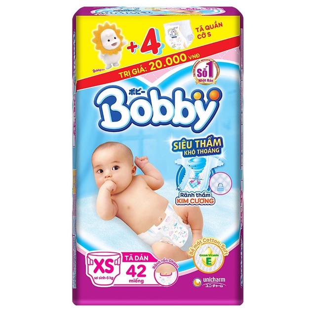 [CHỌN QUÀ]Tả dán Bobby size XS42/XS72/S56