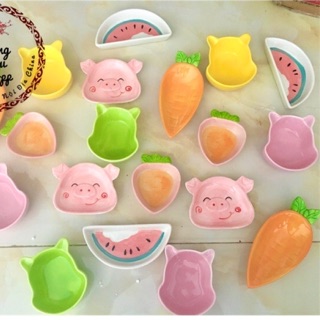(CÓ SẴN) Chén Bát Sứ Ăn Dặm Hình Cute Cho Bé
