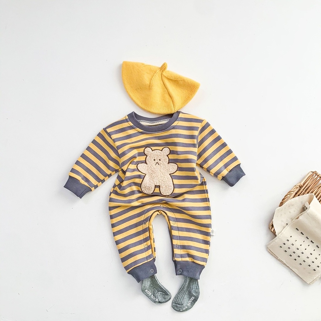 Baby Jumpsuit for Boys Angry Bear Long Sleeve Baby Romper Newborn Clothes Infant Clothes Autumn 3-36 Months