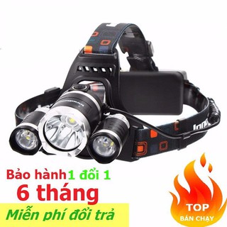 Hót - đèn pin đội đầu 3 bóng siêu sáng