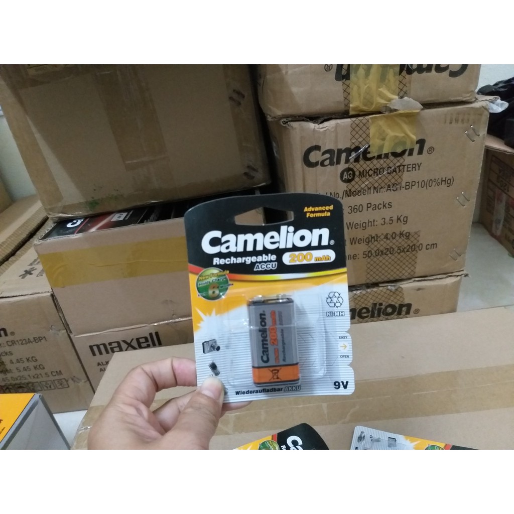 [CHÍNH HÃNG] Pin sạc 9V  Camelion  200mAh (1 vỉ /viên)