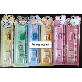 Bộ 5 Đồ Dùng Học Tập Cute (Đọc kỹ mô tả)