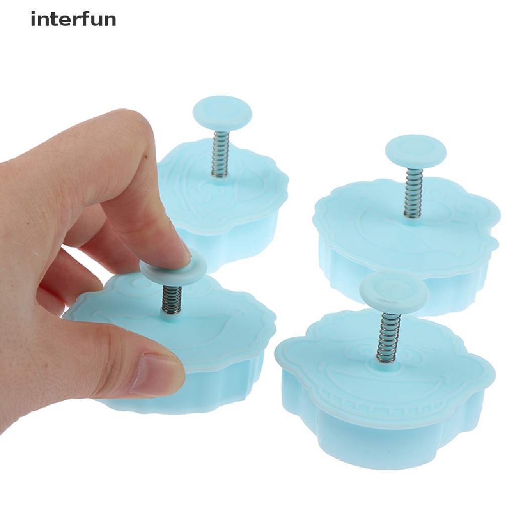 Bộ 4 Khuôn Cắt Bánh Quy Hình Quái Vật Dễ Thương