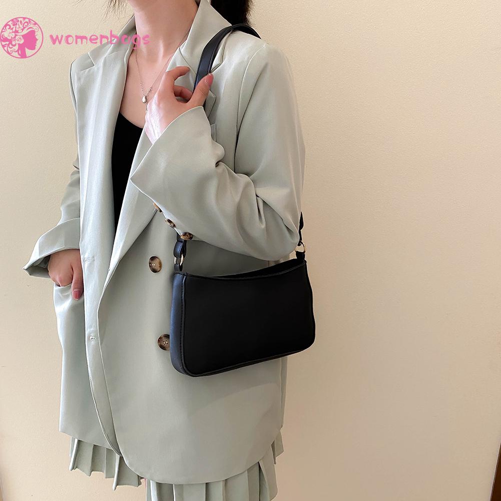 Túi xách bằng da PU màu trơn thời trang thường ngày cho nữ | BigBuy360 - bigbuy360.vn