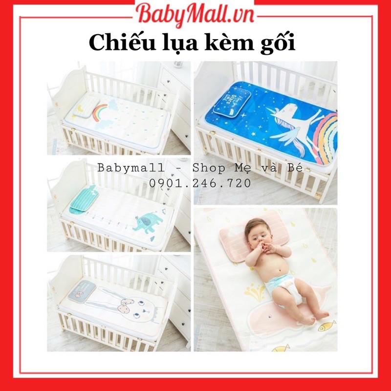 Chiếu lụa Muslin cao cấp (ship mẫu ngẫu nhiên)