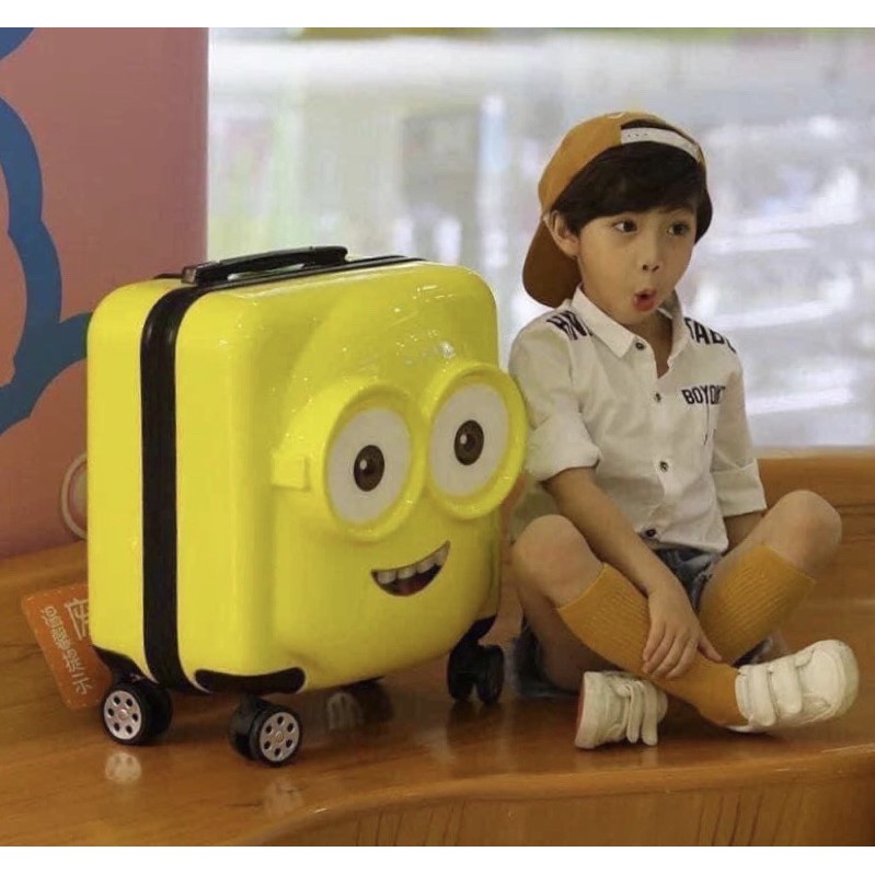 VALI MINION SIZE TO CHO BÉ ( HÀNG CÓ SẴN) LOẠI CAO CẤP NHỰA ABS DẺO