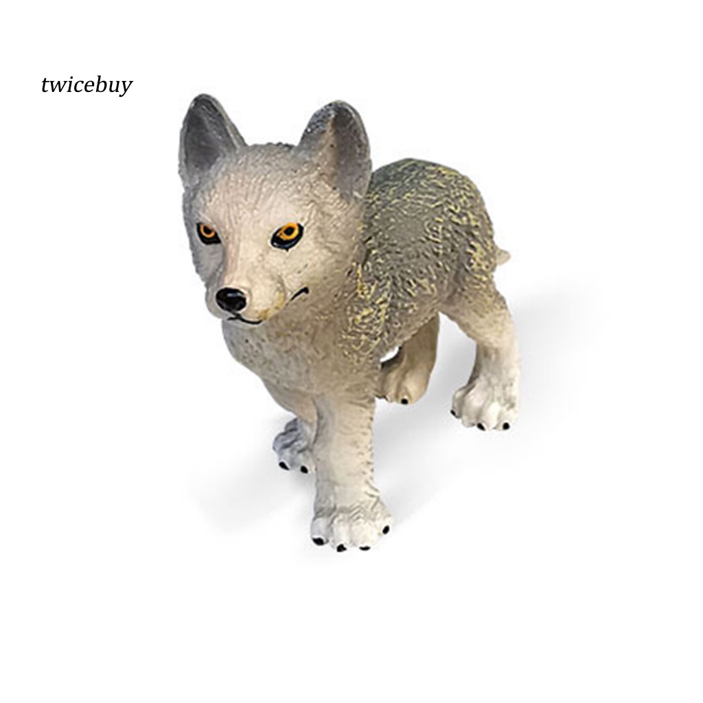 Mô Hình Tượng Chó Sói Siberian Hoạt Hình Nhiều Tư Thế Khác Nhau Trang Trí Nhà Cửa