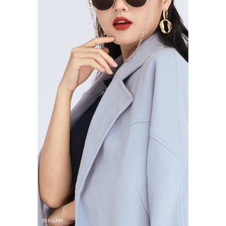 Áo Khoác Dạ Cổ Be - 20again - KDA0696
