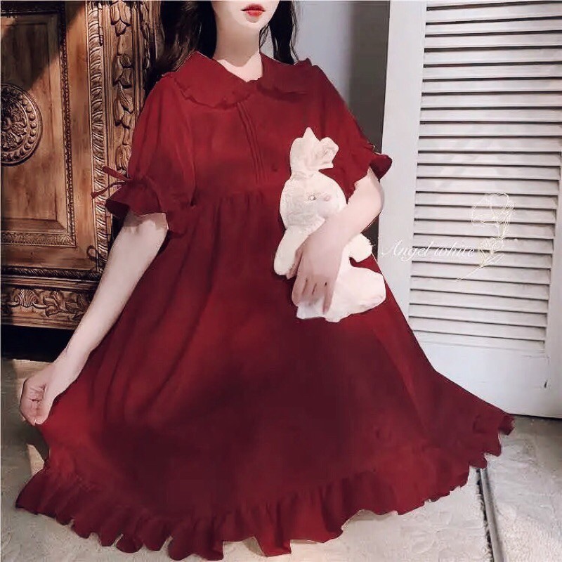 VÁY LOLITA CỔ BÚP BÊ, TIỂU THƯ XINH XẮN