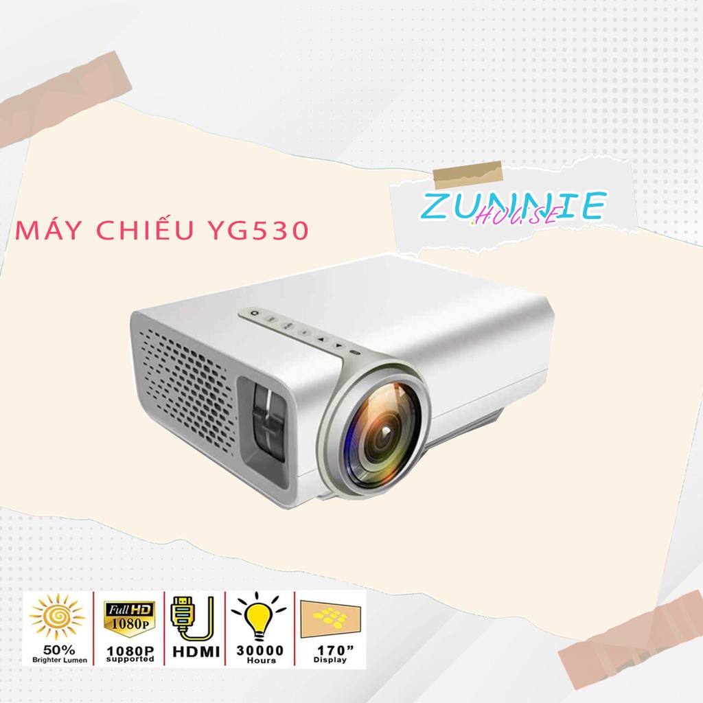 Máy chiếu mini YG530 chính hãng LEJIADA chất lượng hình ảnh fullhd