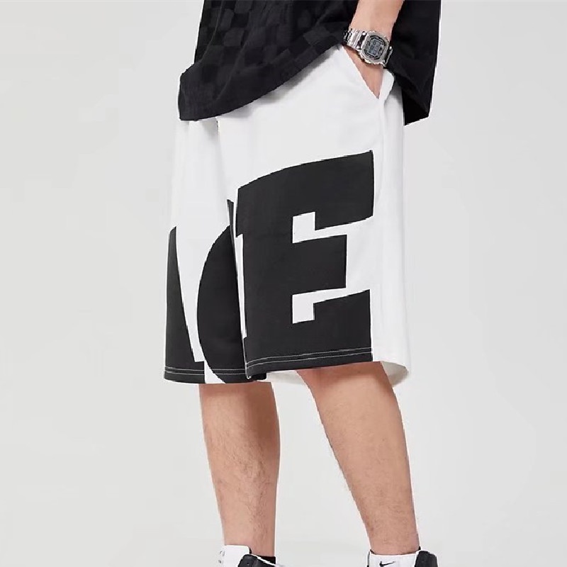 Quần Short Thể Thao Ống Rộng In Chữ Thời Trang Nhật Bản Cho Nam Cỡ M-3XL