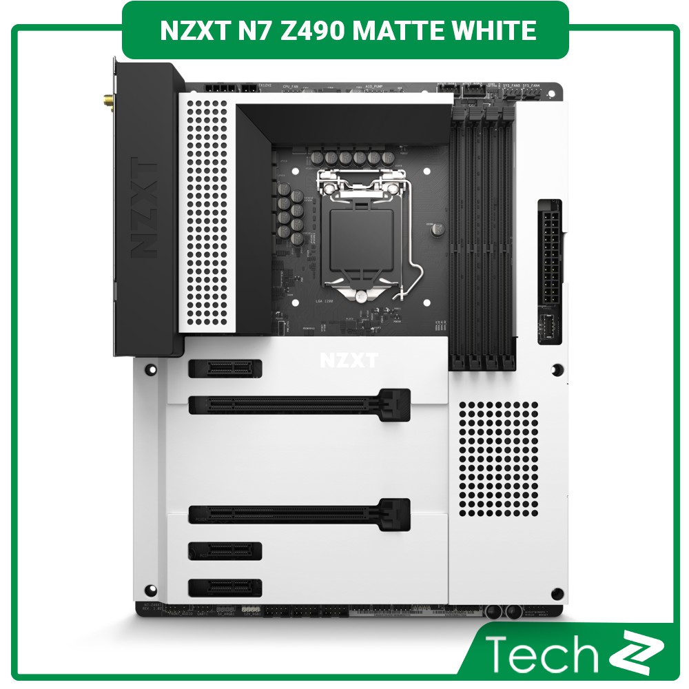 Mainboard NZXT N7 Z490 MATTE WHITE (Intel Z490, Socket 1200, ATX, 4 khe RAM DDR4) | BigBuy360 - bigbuy360.vn