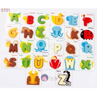ST01 - BỘ XẾP CHỮ CÁI ĐÁNG YÊU CHO BÉ THÔNG MINH