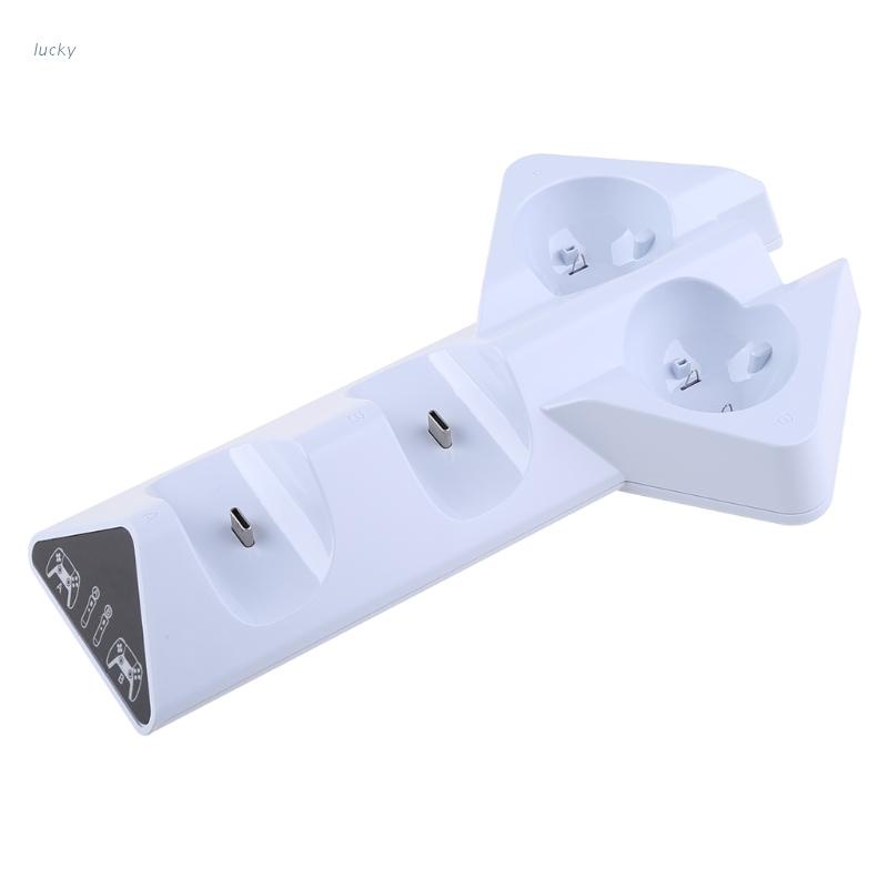 Đế sạc nhanh 4 trong 1 cổng USB loại C cho tay cầm điều khiển PS5/PS Move (2 For PS5 & 2 For PS MOVE)