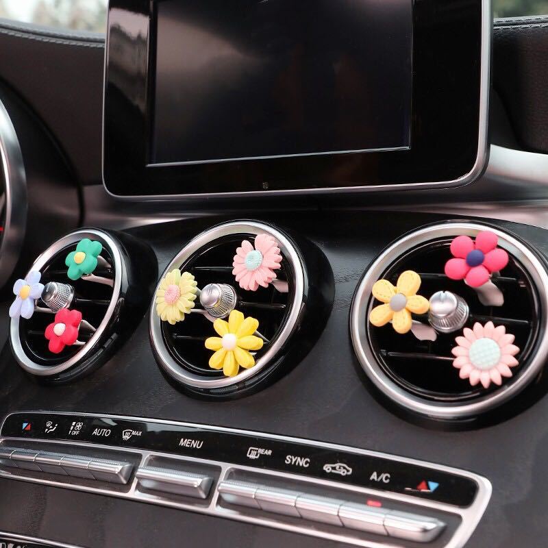 【⚡4 Cái / Bộ⚡Kẹp Khuếch Tán Nước Hoa Gắn Điều Hòa Xe Hơi Hình Đám Mây