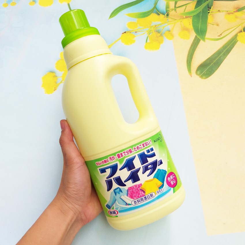 Nhật Bản Kao tẩy màu quần áo chất tẩy rửa khử trùng vi khuẩn tẩy trắng để bảo vệ quần áo màu có sẵn 1000ml