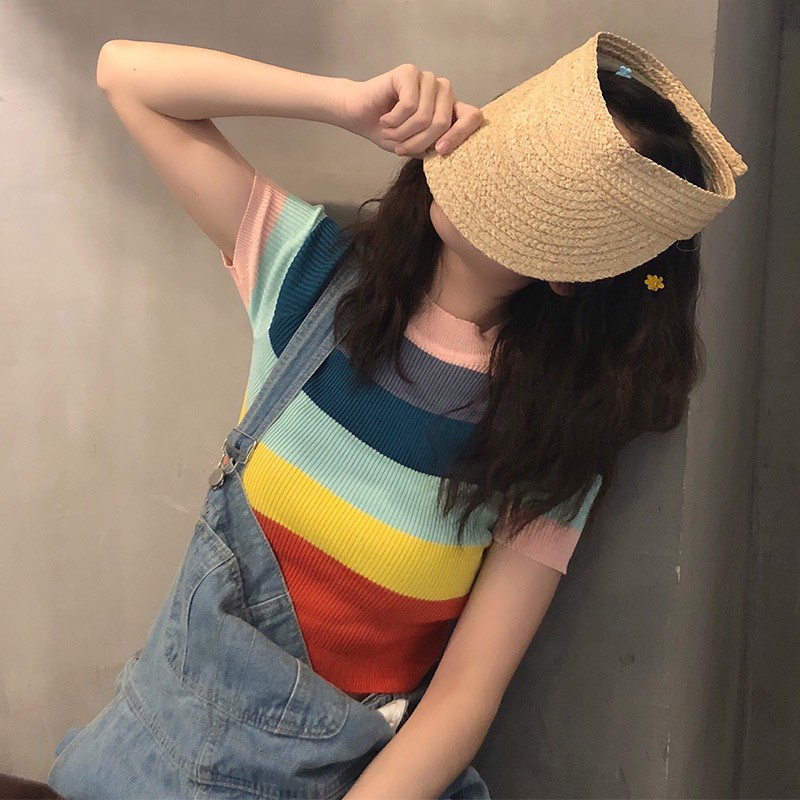 🌈 ÁO THUN KIỂU CẦU VÒNG 🌈 🌈 | BigBuy360 - bigbuy360.vn