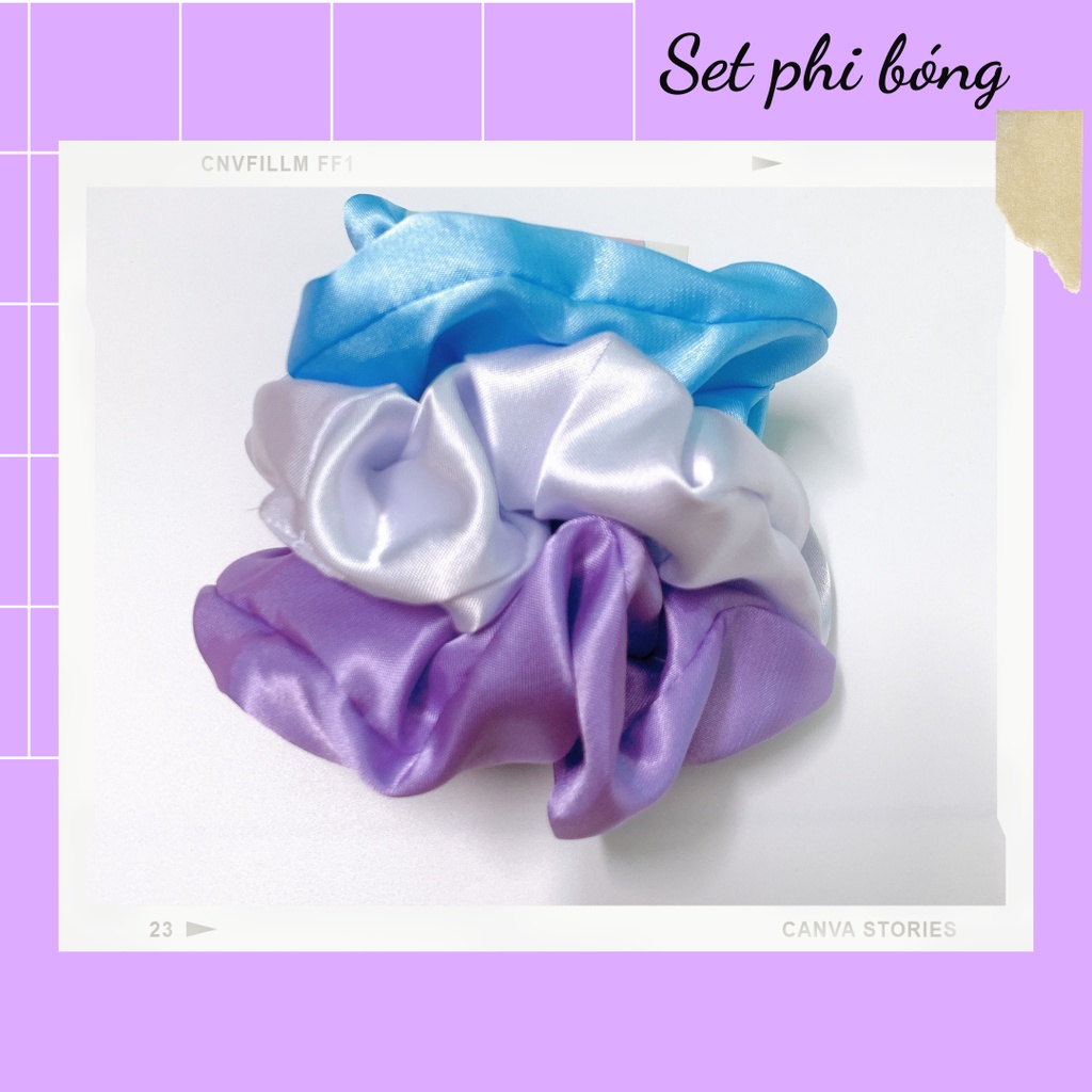 [Handmade] Set 3 cột tóc scrunchies dễ thương mix ngẫu nhiên dành cho bạn nữ