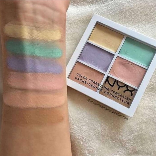 BẢNG KEM CHE KHUYẾT ĐIỂM 6 Ô NYX