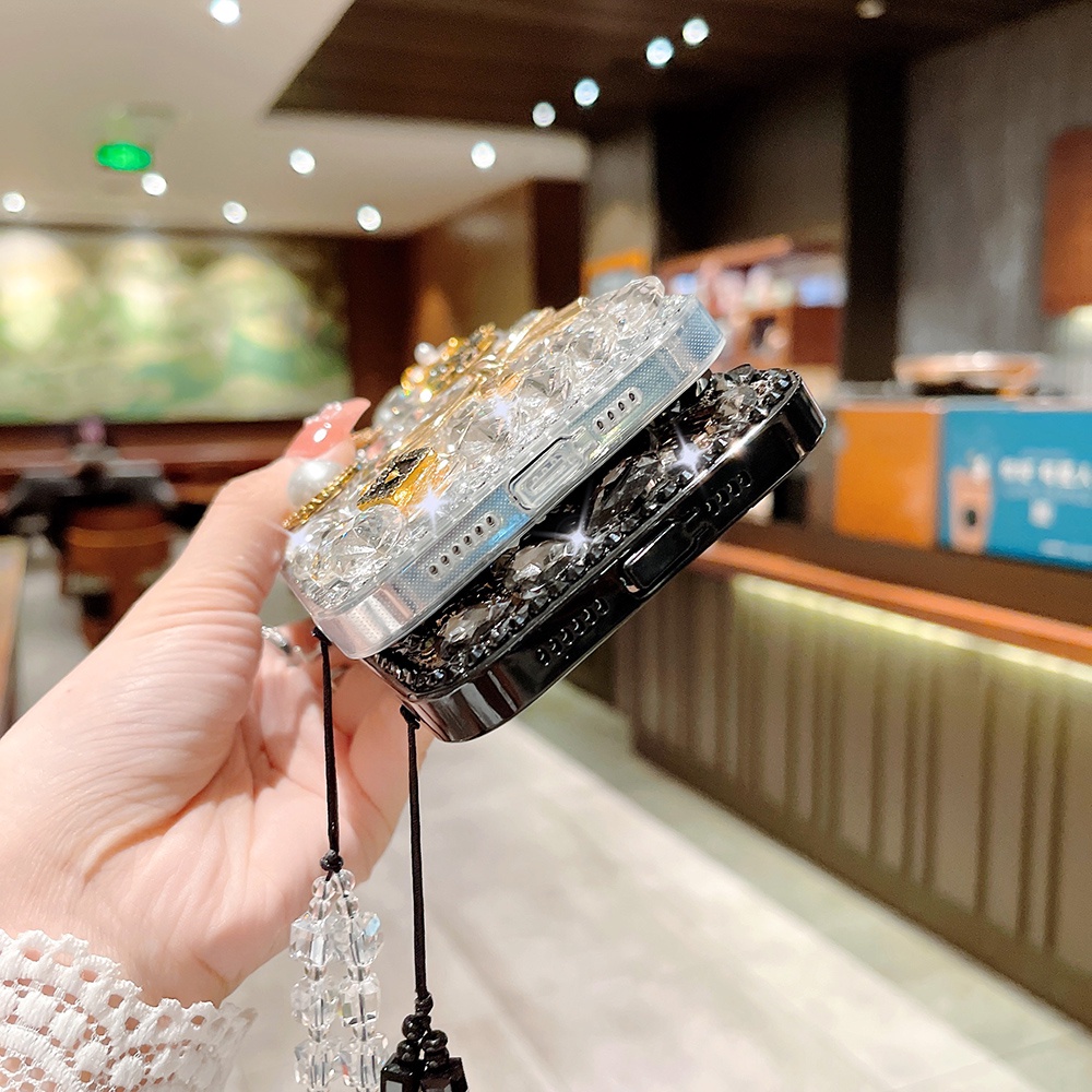 Ốp Điện Thoại Đính Đá Lấp Lánh Sang Trọng Cho Iphone 14 Pro Max XR X XS Max 14 Plus IP 11 12 13 Pro Max 7 8 Plus SE 2020
