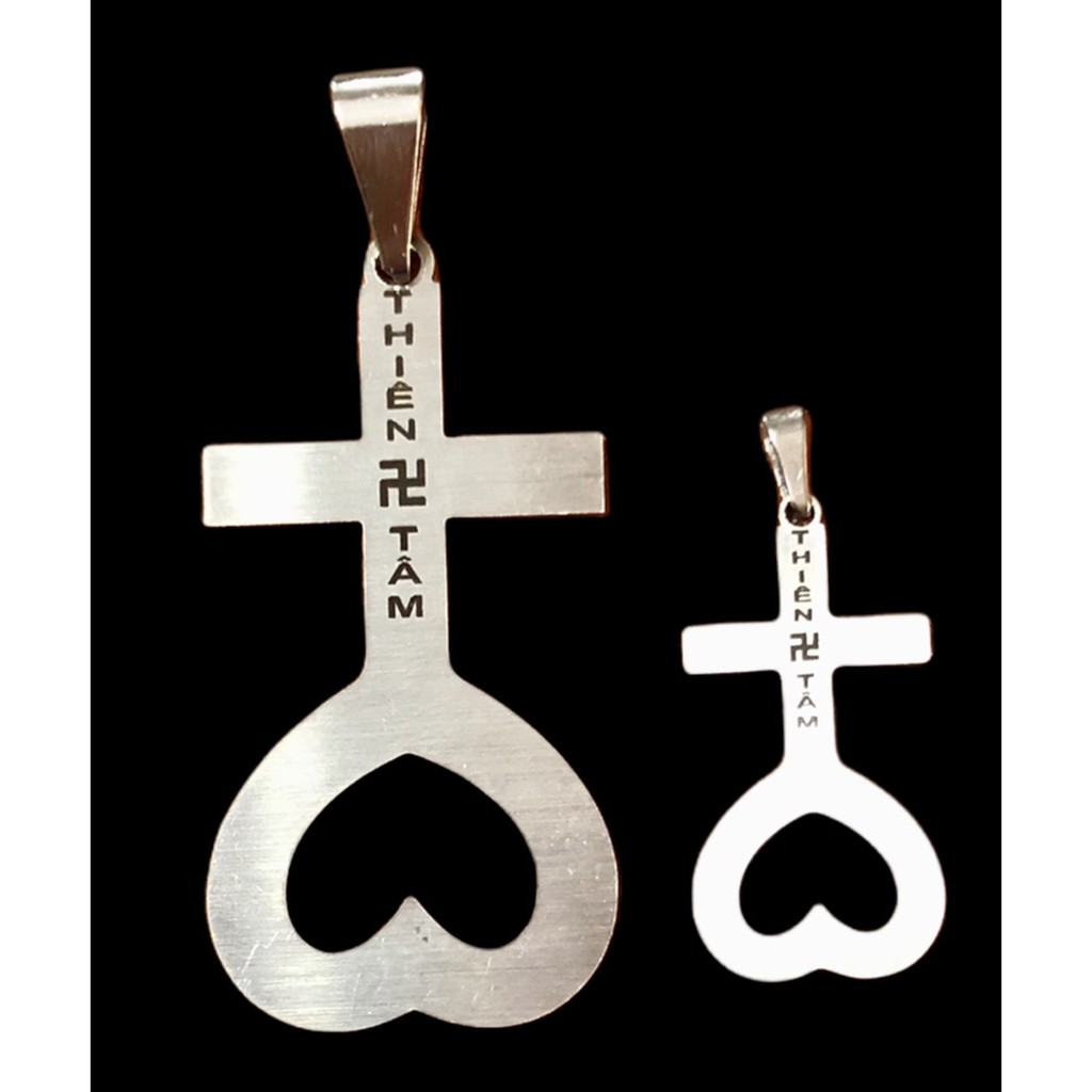 [Sale 50%] Mặt Dây Chuyền Thiên Tâm- Inox Xước Không Rỉ