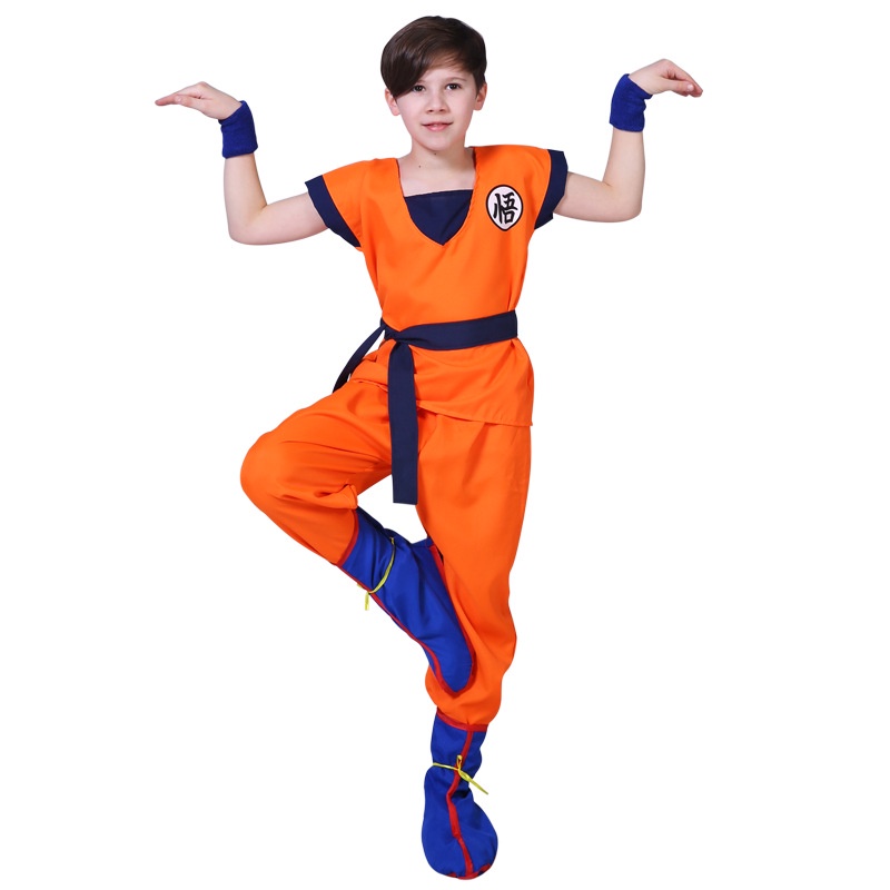 Trang phục Halloween Dragon Ball, trang phục lạ mắt cho trẻ em, trang phục cosplay, trang phục Goku