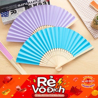Quạt nan thủ công nhiều màu tb0195
