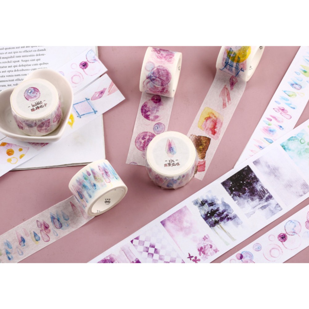 Băng Dính Washi Tape Series Đường Quả Quả trang trí sổ tay, planner, lưu bút